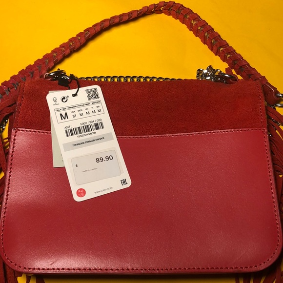 🆕 ZARA Buffalo leather crossbody bag - Picture 5 of 13